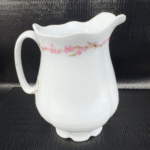 Antique Victoria Austria Fine Porcelain Small Pitcher Creamer Floral Pattern VTG - Picture 11 of 11